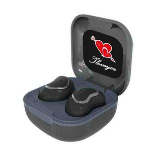 TWS-23 Wireless Sports Mini Bluetooth Earphone Semi-In-Ear 5.1 Game Headset(Gray)