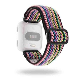 For Fitbit Versa Watch Band Braided Jacquard Adjustable Strap Nylon Watch Band(V2-5)