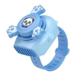 3211 Gyro Cartoon Watch Fan USB Charging Mini Kids Fan(Blue)