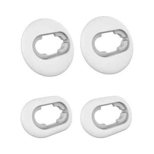 2 Sets Bluetooth Earphone Silicone Earplug Caps For Samsung Galaxy Buds Live(White-2 Pairs)