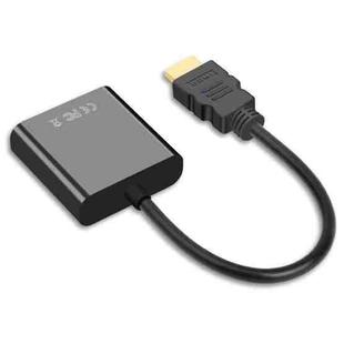 2 PCS Jasoz 1080P HDMI To VGA Converter Oxygen-Free Copper Core, Colour: Black