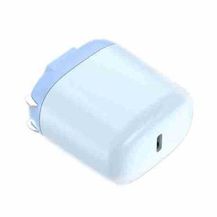 DESNAI XKS-006C 20W USB-C / Typc-C Single Port PD Foldable Fast Travel Charger , CN Plug(Blue)