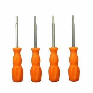 4 PCS Disassembly Tool Screwdriver Sleeve Applicable For Nintendo N64 / SFC / GB / NES / NGC(Orange Yellow 3.8mm)