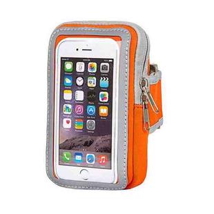 3 PCS Comfortable And Breathable Sports Arm Bag Mobile Phone Wrist Bag For 5.5 Inch Mobile Phone(Orange)