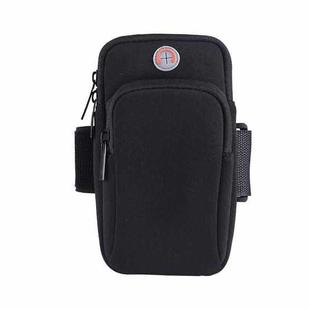 3 PCS Running Mobile Phone Arm Bag Men And Women Fitness Outdoor Hand Bag Wrist Bag  for Mobile Phones Within 6.5 inch( Black)