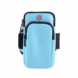 3 PCS Running Mobile Phone Arm Bag Men And Women Fitness Outdoor Hand Bag Wrist Bag  for Mobile Phones Within 6.5 inch( Blue)