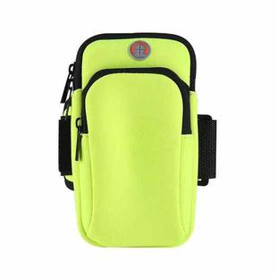 3 PCS Running Mobile Phone Arm Bag Men And Women Fitness Outdoor Hand Bag Wrist Bag  for Mobile Phones Within 6.5 inch( Green)