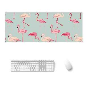 800x300x2mm  Office Learning Rubber Mouse Pad Table Mat(5 Flamingo)