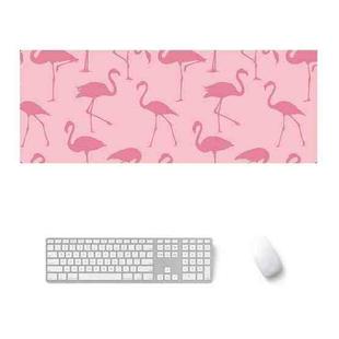 800x300x2mm  Office Learning Rubber Mouse Pad Table Mat(7 Flamingo)