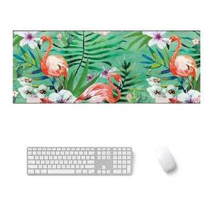 800x300x3mm Office Learning Rubber Mouse Pad Table Mat(6 Flamingo)