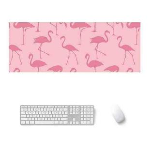 800x300x3mm Office Learning Rubber Mouse Pad Table Mat(7 Flamingo)