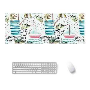 800x300x4mm Office Learning Rubber Mouse Pad Table Mat(14 Tropical Rainforest)