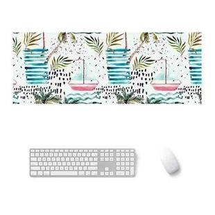 900x400x3mm Office Learning Rubber Mouse Pad Table Mat(14 Tropical Rainforest)