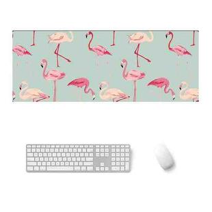 900x400x4mm Office Learning Rubber Mouse Pad Table Mat(5 Flamingo)