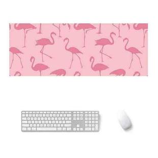 900x400x5mm Office Learning Rubber Mouse Pad Table Mat(7 Flamingo)