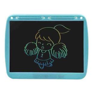 15inch Charging Tablet Doodle Message Double Writing Board LCD Children Drawing Board, Specification: Blue Colorful Lines (Blue)