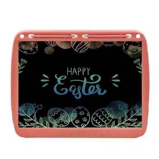 15inch Charging Tablet Doodle Message Double Writing Board LCD Children Drawing Board, Specification: Colorful Lines (Pink)