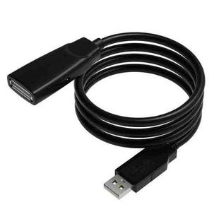 D.Y.TECH USB 2.0 Extension Cable Male to Female Cable with Signal Amplifier, Length： 5m