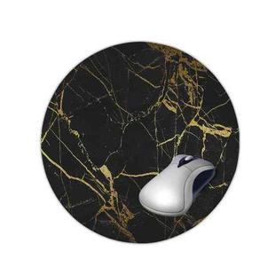 3 PCS Marbled Round Mouse Pad Rubber Non-Slip Mouse Pad, Size:  22 x 22cm Not Overlocked(Marble No. 5)