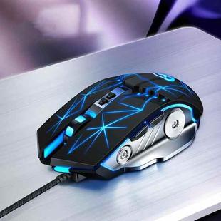 MOROSE GM20 7 Keys Game Wired Mouse Competitive Machinery Mouse(Silent Edition Star Black)