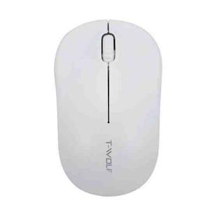 T-WOLF Q4 3 Keys 2.4GHz Wireless Mouse Desktop Computer Notebook Game Mouse(White)