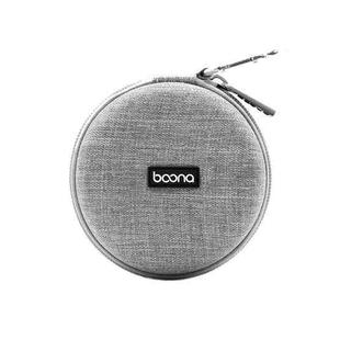 Baona BN-F009 Oxford EVA Storage Bag Box with Carabiner for Headphone / Earphone & Data Cable(Gray)