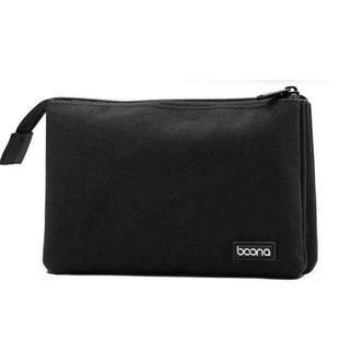 Baona BN-E002 Dual-layer Digital Storage Bag Data Cable Travel Organizing Bag(Black)