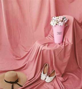 1 x 1.2m Photo Background Cloth Increased Widened Photography Cloth Live Broadcast Solid Color Cloth(Deep Pink)