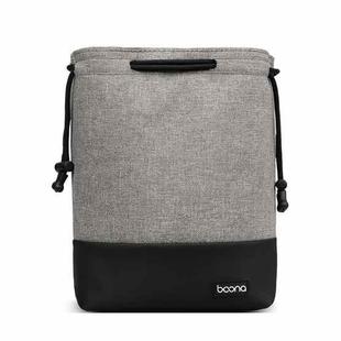 Baona Waterproof Micro SLR Camera Bag Protective Cover Drawstring Pouch Bag, Color: Small Gray
