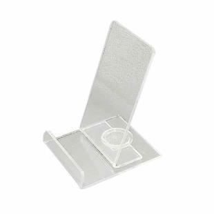 10 PCS Acrylic Transparent Rotatable Mobile Phone Display Stand(6.8x7.8x10cm)