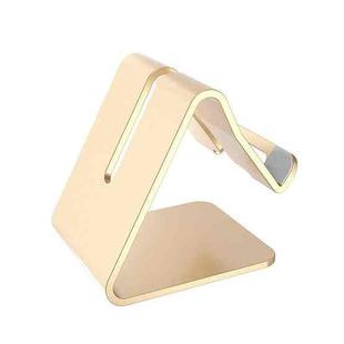 4 PCS Z1 Portable Desktop Phone Stand Lazy Tablet Stand, Colour: Aluminum Alloy（Gold）