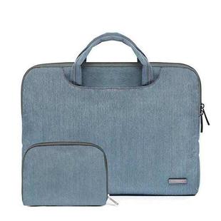 LiSEN LS-116 Simple Laptop Bag Business Laptop Liner Bag, Size: 11.6 inch(Snowflake Nylon Light Blue)