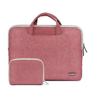 LiSEN LS-116 Simple Laptop Bag Business Laptop Liner Bag, Size: 11.6 inch(Snowflake Nylon Light Red)