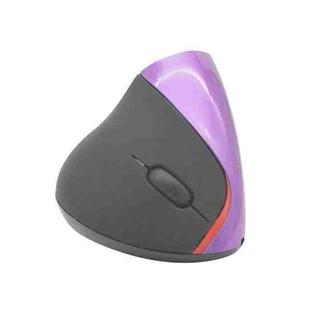 HH-111 5 Keys Wireless Vertical Charging Mouse Ergonomics Wrist Protective Mouse(Purple)