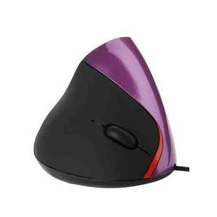 JSY-12 5 Keys USB Wired Vertical Mouse Ergonomic Wrist Brace Optical Mouse(Purple)