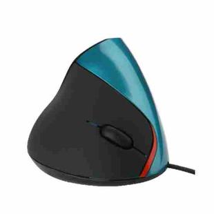 JSY-12 5 Keys USB Wired Vertical Mouse Ergonomic Wrist Brace Optical Mouse(Blue)