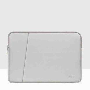 Baona BN-Q004 PU Leather Laptop Bag, Colour: Double-layer Gray, Size: 15/15.6 inch