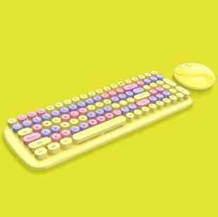 MOFii Candy XR Color Wireless Keyboard And Mouse Set(Lemon Yellow)