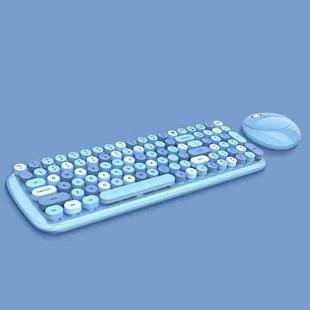 MOFii Candy XR Color Wireless Keyboard And Mouse Set(Blue Mix Color)