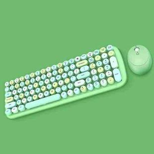 MOFii Candy XR Color Wireless Keyboard And Mouse Set(Green Mix Color)