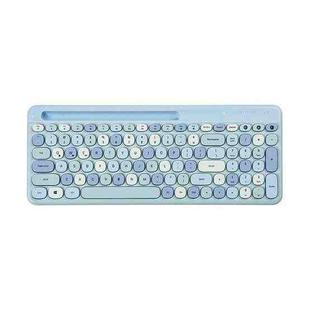 MOFii 888 100 Keys Wireless Bluetooth Keyboard with Tablet Phone Slot(Blue Mix Color)