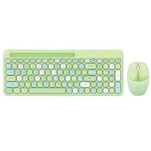 MOFii 888 2.4G Wireless Keyboard Mouse Set with Tablet Phone Slot(Green)