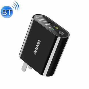 RAYEE K8 Bluetooth 5.0 Audio Receiver & Transmitter 2 in 1 Adapter Support 2.1A Fast Charge U Disk, US Plug