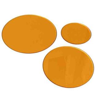 3 In 1 Beauty Shot Props Decorative Transparent Acrylic Board Cosmetic Shooting Ornaments Commercial Background(Orange)