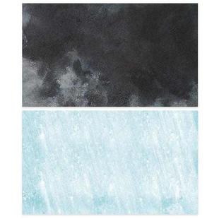 57 x 87cm Double-sided Photography Background Paper Shooting Props(08 Light Blue/Black)