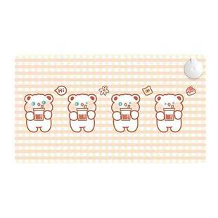 RAKJ-0002 Cute Cartoon Heating Pad Warm Table Pad Office Desk Writing Constant Temperature Heating Mouse Pad, CN Plug, Style: Little Bear Touch