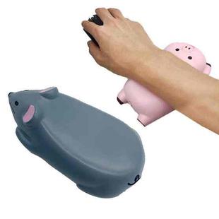 Piggy Office Protection Wrist Memory Foam Hand Rest Slow Rebound Wrist Mouse Pad(Blue)