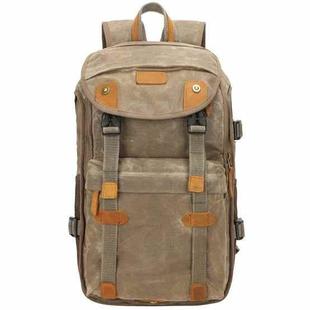 3040 Batik Canvas Shoulder Camera Bag Micro Single Digital Camera Bag(Khaki)