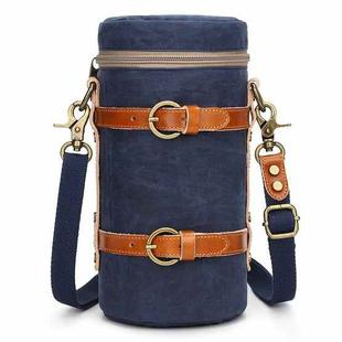 K-807 SLR Camera Storage Bag Waterproof Canvas Photography Liner Bag, Colour: L (Blue)