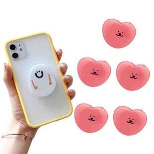 5 PCS Special-Shaped Cartoon Epoxy Retractable Mobile Phone Holder(E05 Love)